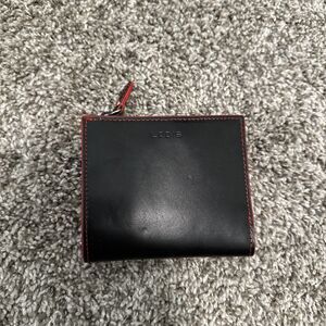 Lodis Audrey Under Lock & Key Aldis Black/Red Stitched Wallet